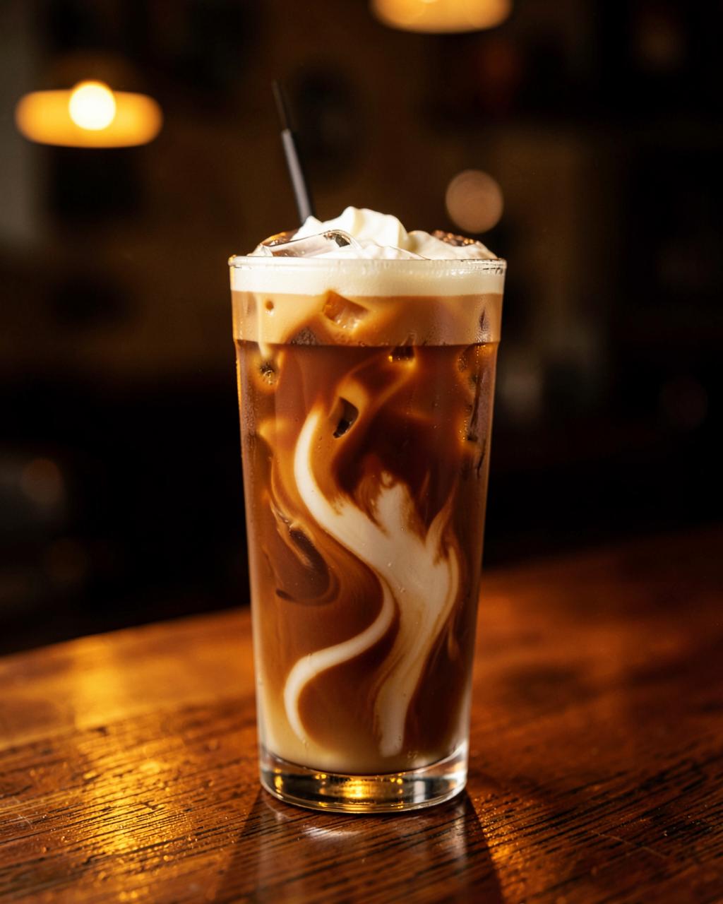 Café gelado com creme no Coffeetown BarraShopping